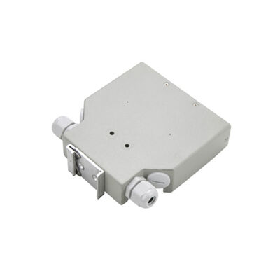 caja terminal de la fibra óptica de Dinrail del metal 6-Port del carril aumentable del dinar