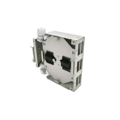 caja terminal de la fibra óptica de Dinrail del metal 6-Port del carril aumentable del dinar