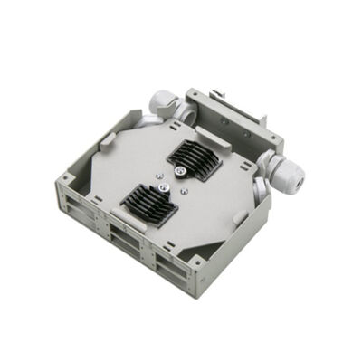 caja terminal de la fibra óptica de Dinrail del metal 6-Port del carril aumentable del dinar