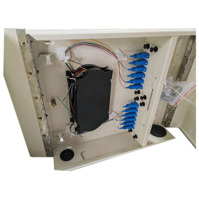 Base de la unidad 48 de la terminación de la fibra del recinto FTTH del empalme del soporte de la pared del OEM