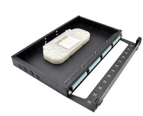 19" soporte de estante del módulo del casete de la fibra del LC 1U de los paneles de remiendo de FTTH MPO MTP