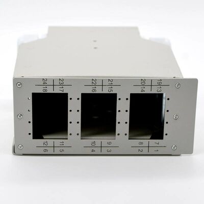 La caja terminal del carril del estruendo de la fibra óptica lamina el acero 12 24core portuarios a 48Core