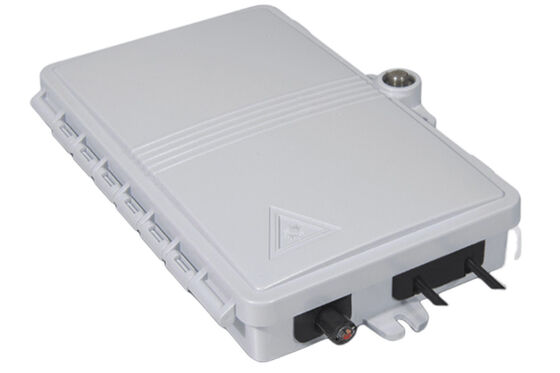 Caja de terminales de fibra óptica de 2 puertos FTTH PC exterior / interior ABS Material gris claro