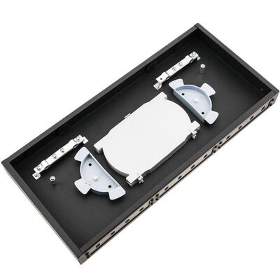 19" base del recinto 12 de la fibra del adaptador 1U del ST del panel de remiendo de fibra del soporte de estante