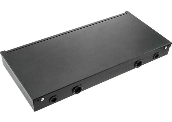 19" base del recinto 12 de la fibra del adaptador 1U del ST del panel de remiendo de fibra del soporte de estante