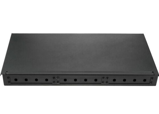 19" base del recinto 12 de la fibra del adaptador 1U del ST del panel de remiendo de fibra del soporte de estante