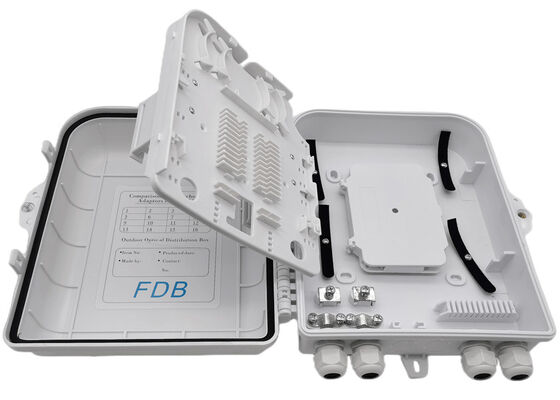 Soporte blanco de la pared del divisor del PLC del LC 1x16 de la caja del divisor de la fibra óptica