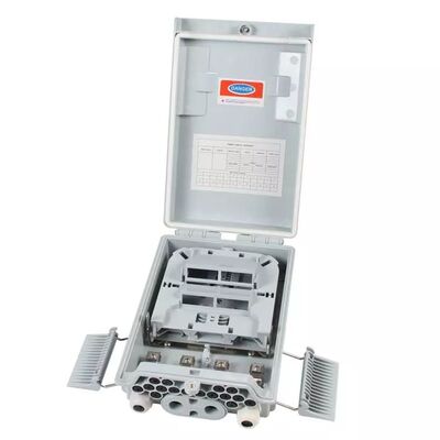 Divisor gris claro del PLC 1x8 de la caja del divisor de la fibra óptica del SM/del milímetro