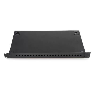 Acoplador a dos caras del LC de remiendo del panel del metal FTTH Wallmount de la caja montada en rack 24 de la terminación