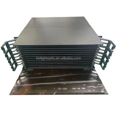 Panel de conexión de fibra óptica dúplex LC 430x200x46mm para cableado de red