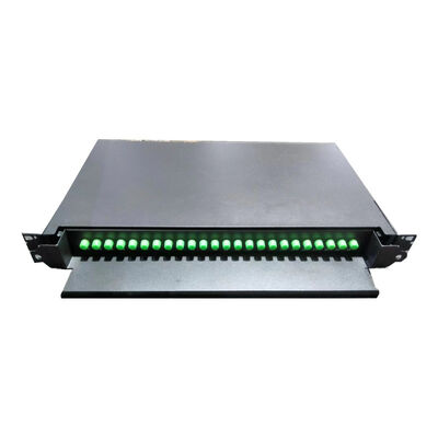 24C FC APC Panel de parche óptico de recuento de fibra para fibra G652D / G657A1