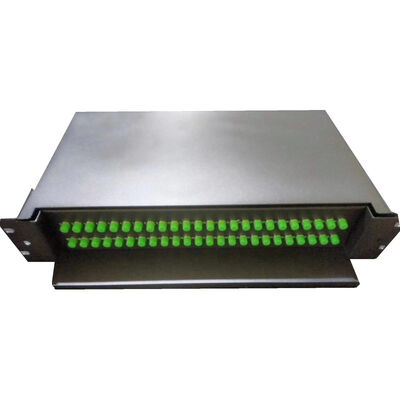 48C FC APC Sliding Rack Mount Panel de parches ópticos con G652D/G657A1