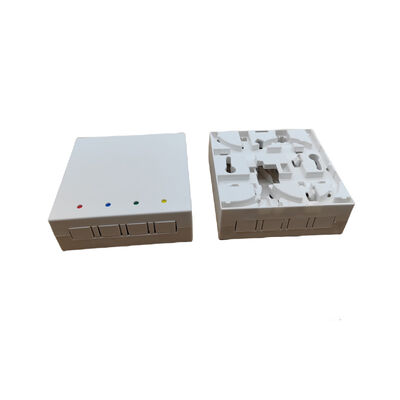 Cajas de terminación de fibra montadas en la pared con 4 puertos LSZH Cable Jacket