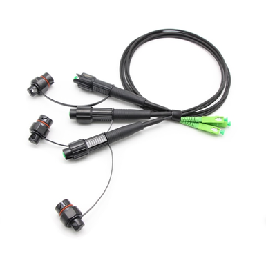 Cable de puente de fibra Huawei Mini SC/APC a SC/APC de 3.0 mm blindado LSZH para exteriores impermeable