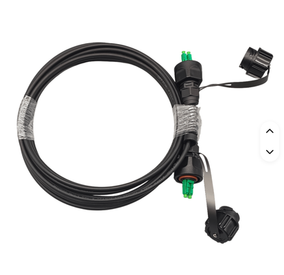 Cable de conexión de fibra blindado e impermeable para exteriores FTTA ODVA LC a ODVA LC UPC APC de 5,0 mm