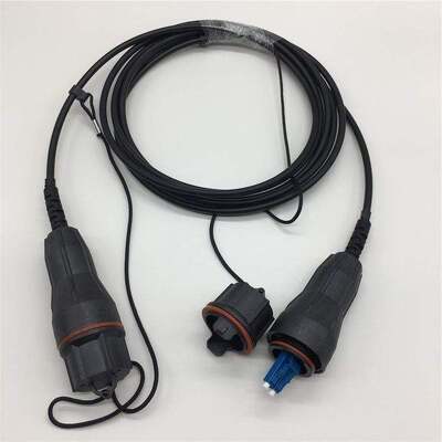 Cable de conexión de fibra blindado e impermeable para exteriores FTTA Fullaxs DLC a Fullaxs DLC de 4,8 mm Ip68